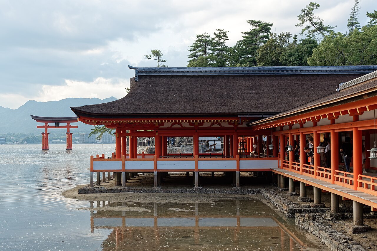 Floating torii gate at Itsukushima Shrine, Miyajima