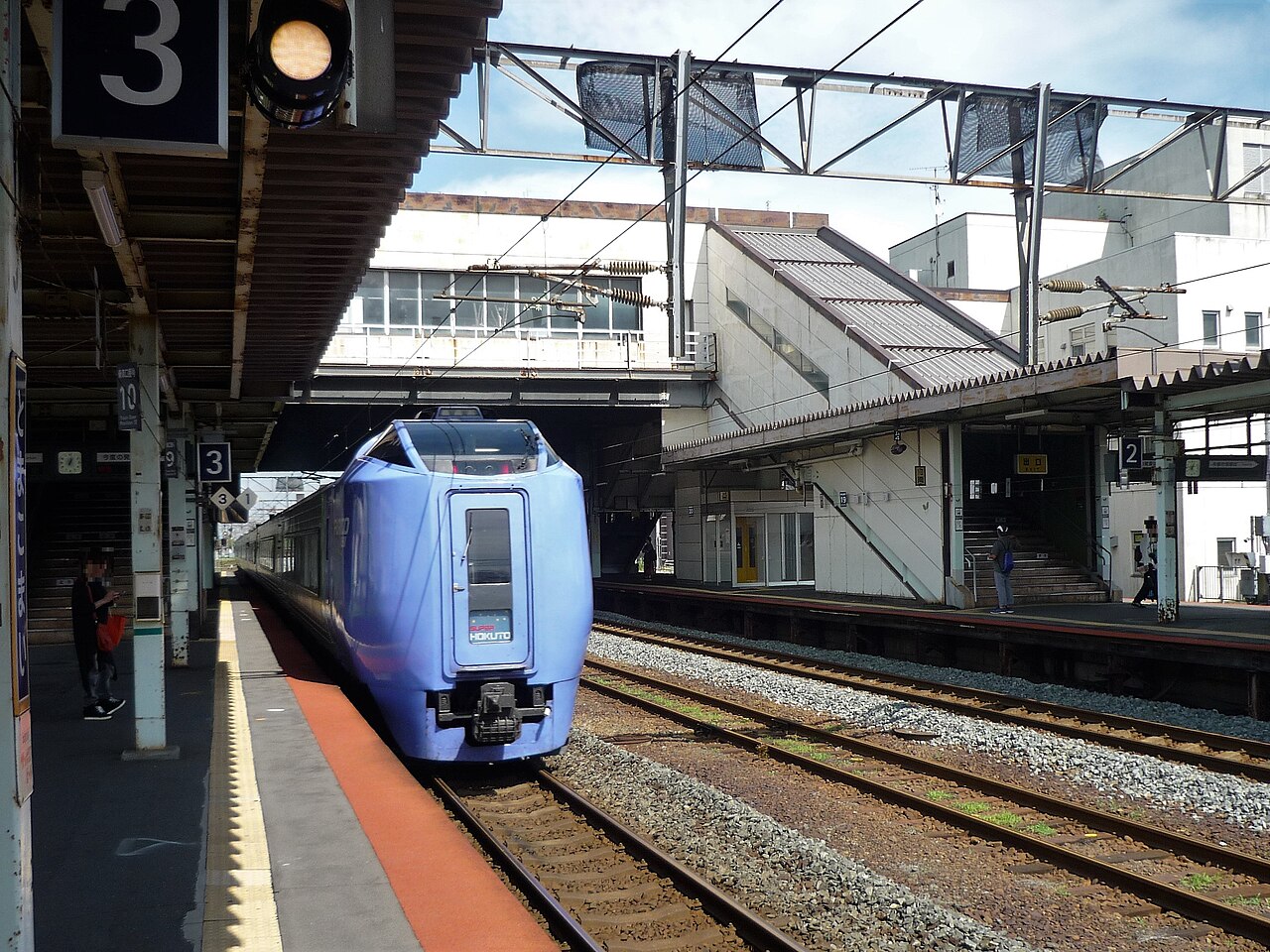 The JR Hokkaido Limited Express Super Hokuto train, connecting Sapporo and Hakodate.