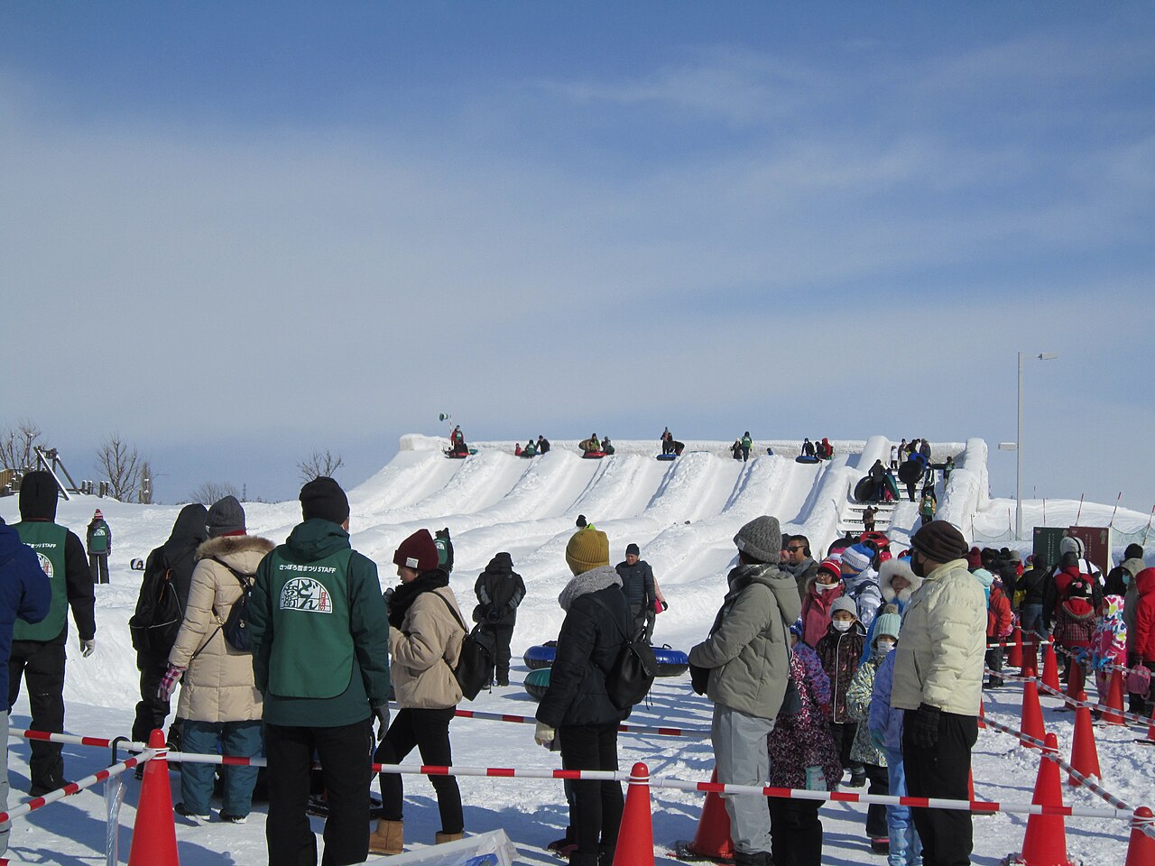 Giant snow sculpture at Sapporo Snow Festival in Odori Park