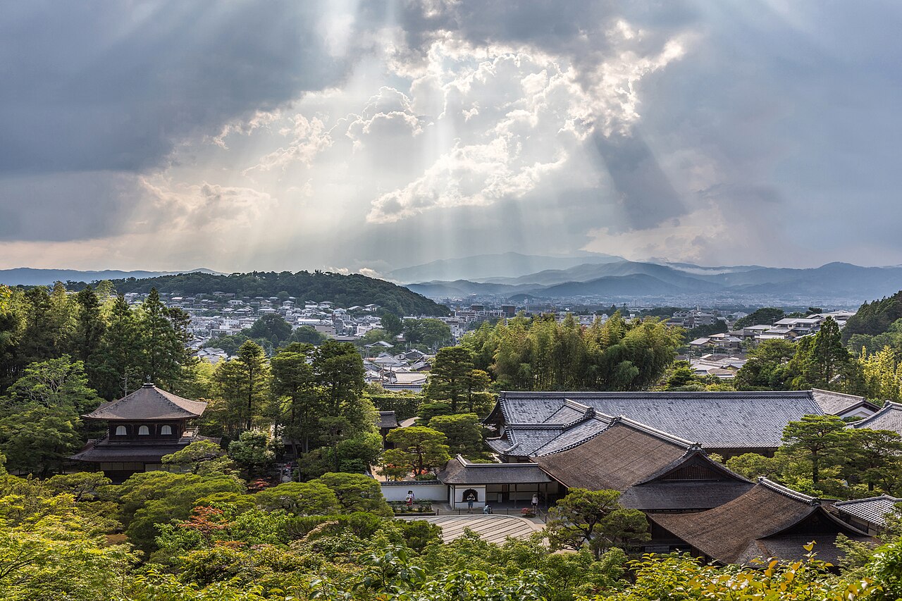 The iconic sand cone garden (Ginshadan) at Ginkaku-ji temple, the Silver Pavilion