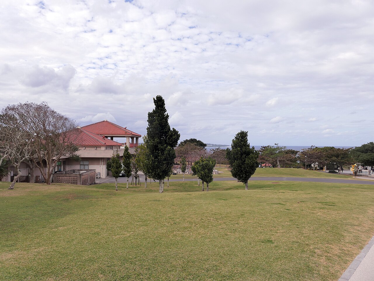 Lush tropical plants and vibrant flowers inside the Tropical Dream Center at Ocean Expo Park.