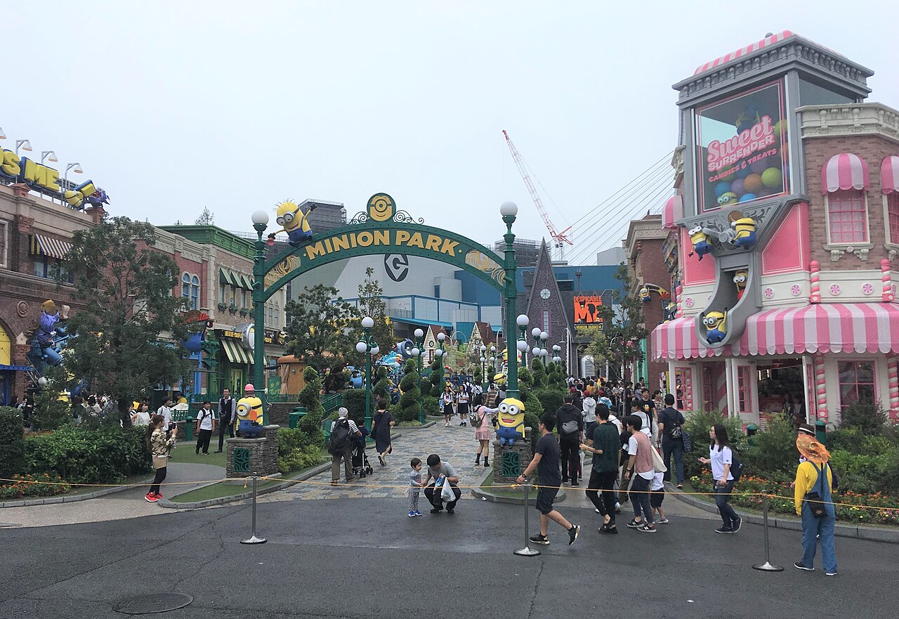 Minion Park area with Minion characters at Universal Studios Japan