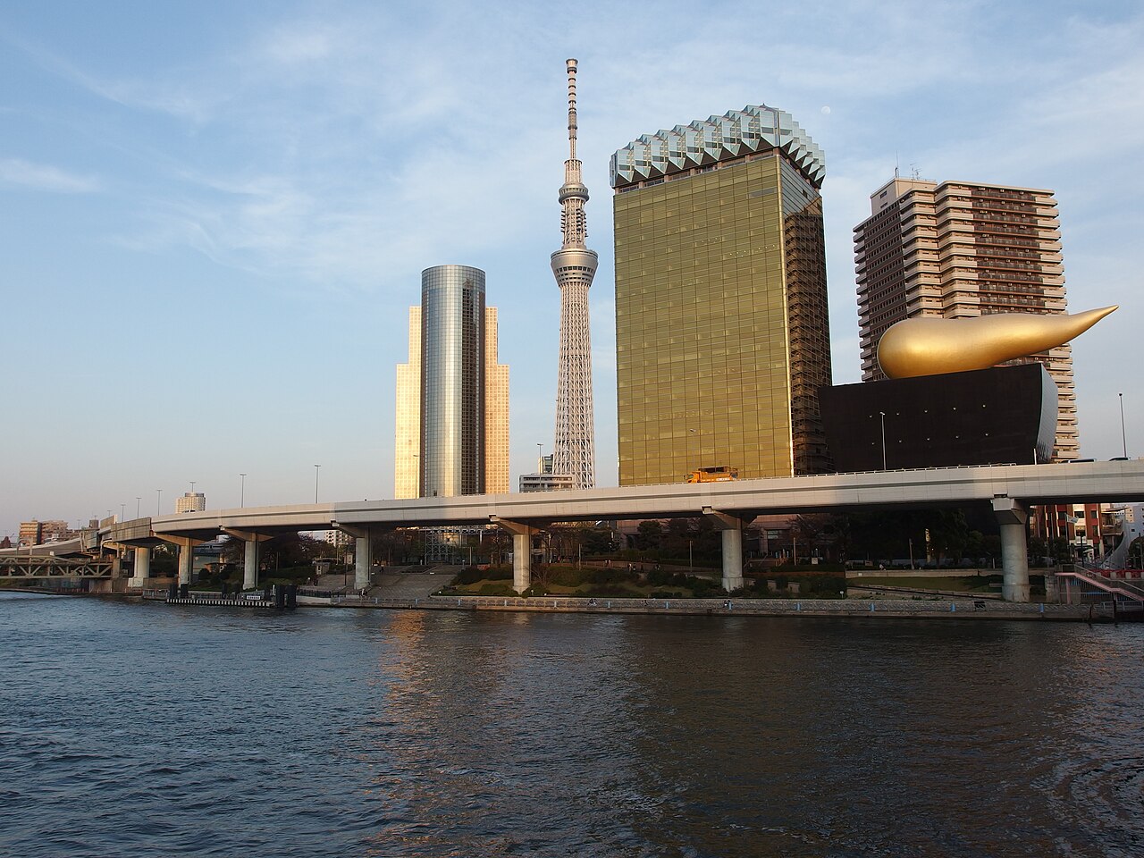 Sumida River and Tokyo Skytree view from Asakusa