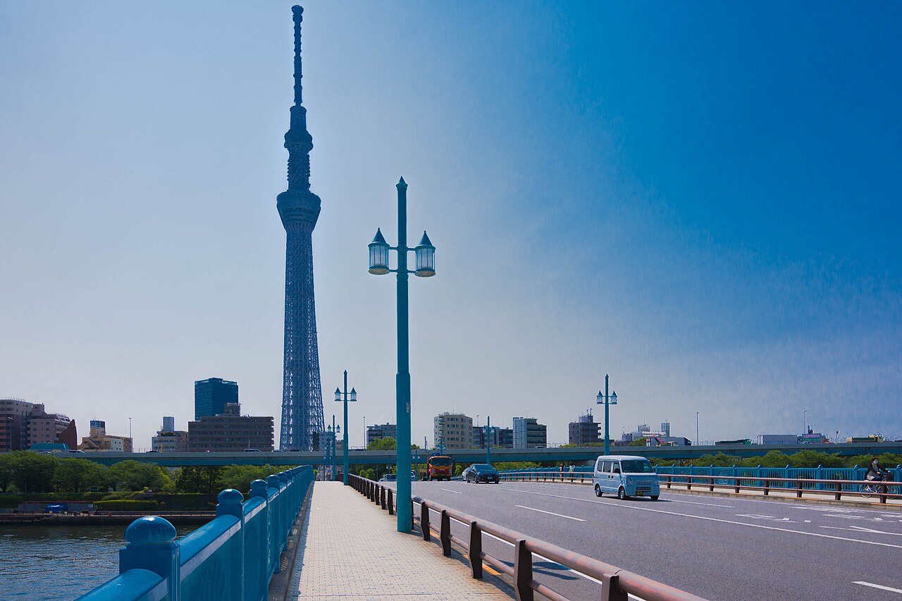 Panoramic view of Tokyo city from the Tokyo Skytree observation deck