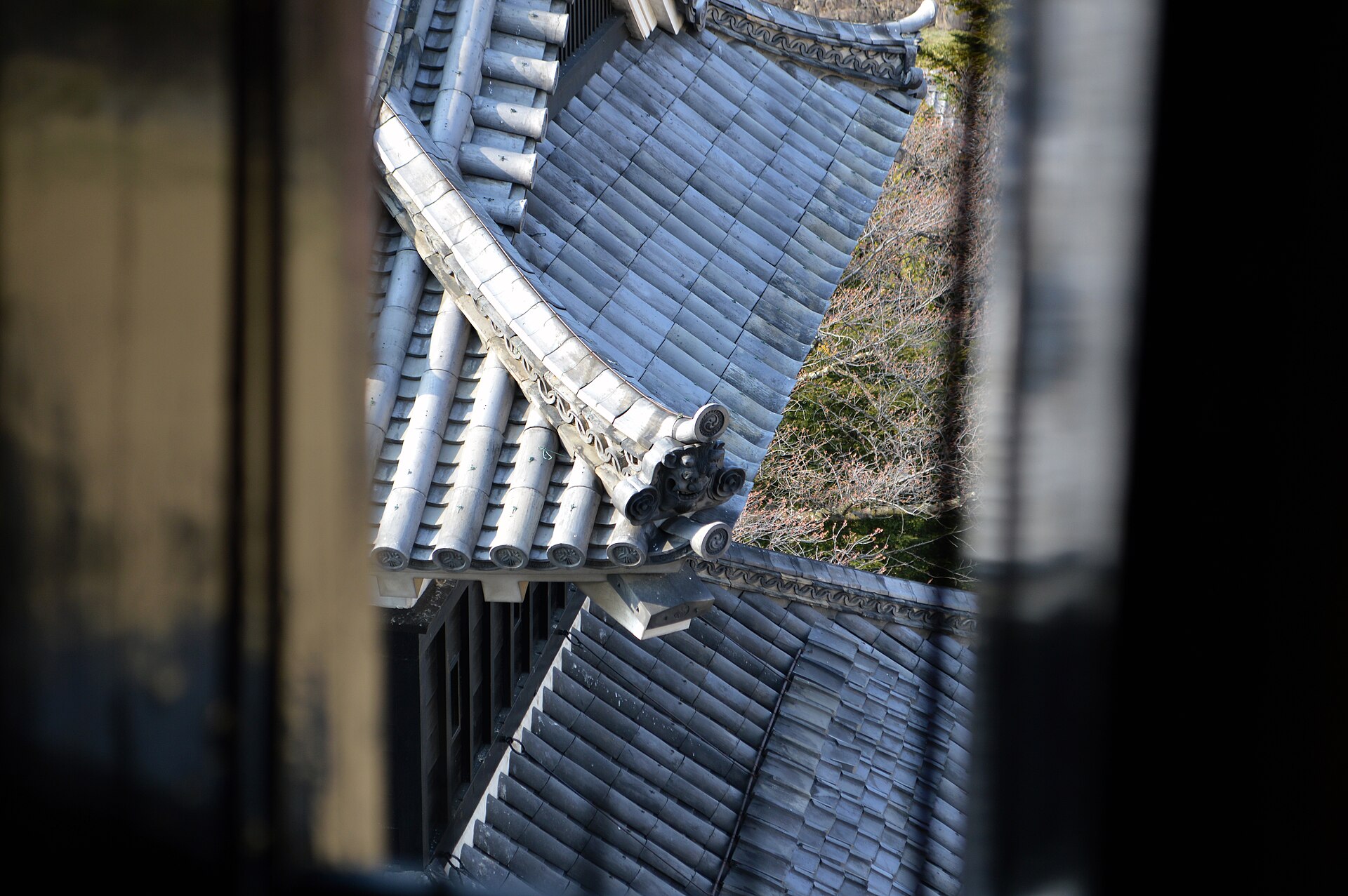Matsumoto Castle with the Japan Alps behind