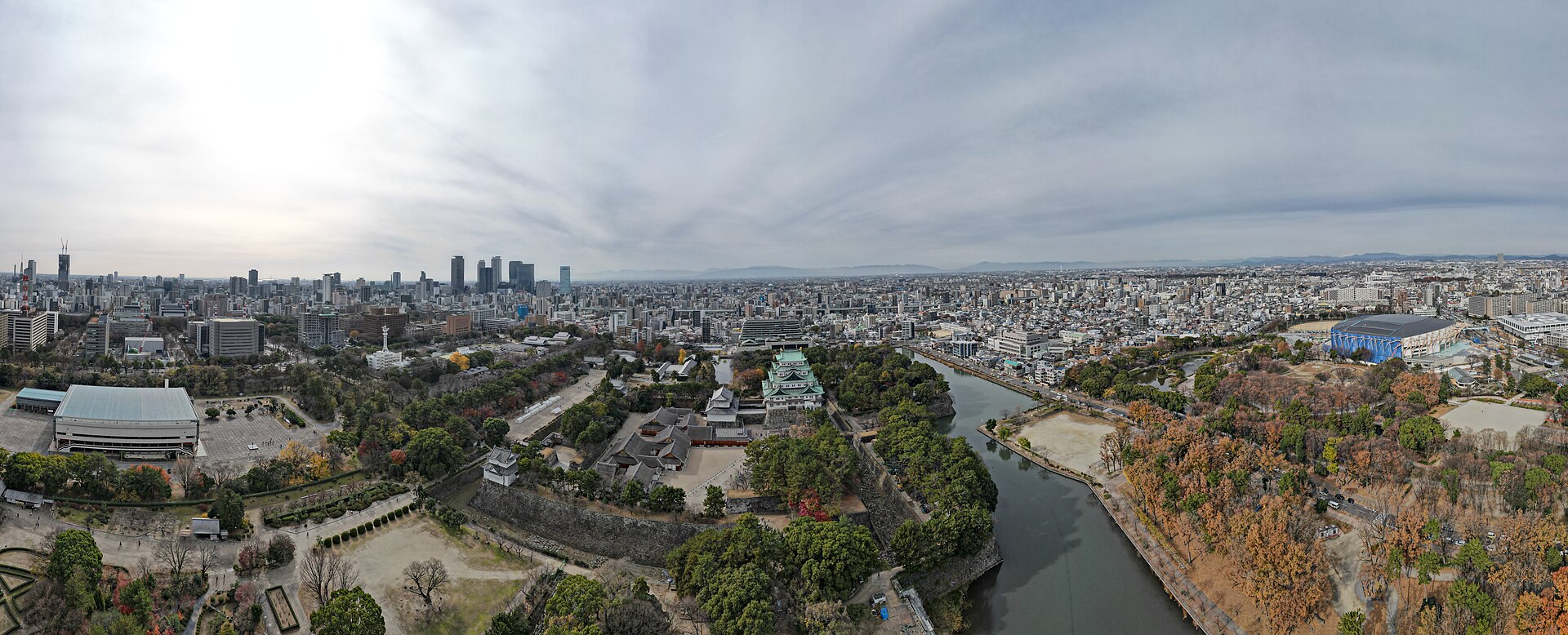 Nagoya Castle keep and grounds